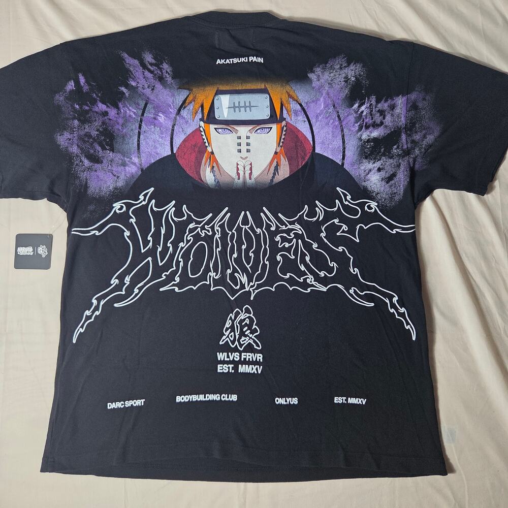 Darc Sport x Naruto Wolves Pain Shirt Large Limited 500/1000 NWT